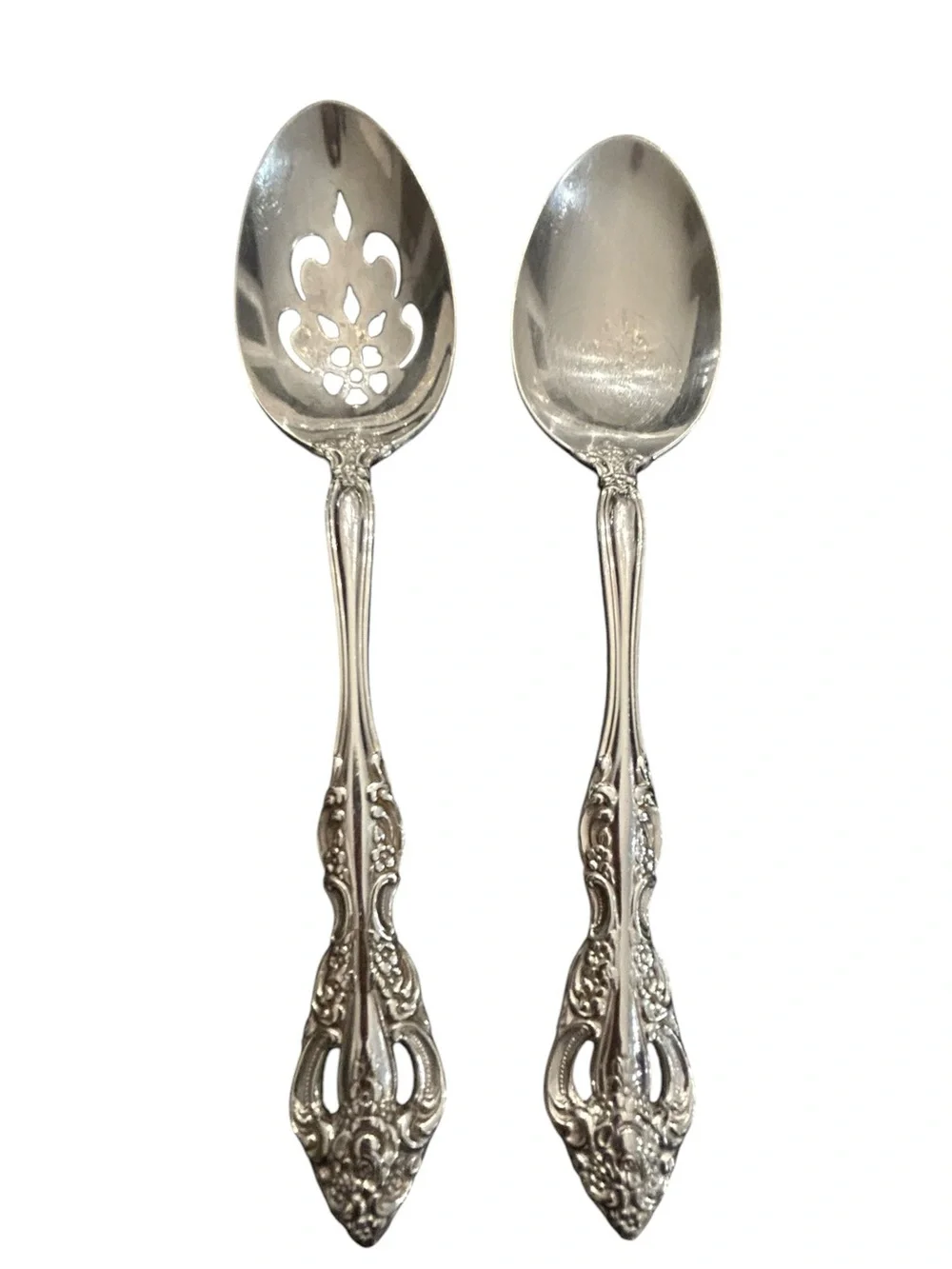 Vintage Oneida Michelangelo Serving Spoons 18/10 Stainless